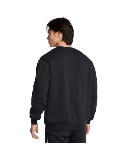 Under Armour Blue Icon Fleece Taping Sweatshirt for men