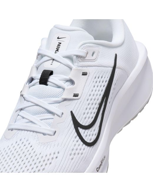 Nike White Quest 6 Road Running Shoes