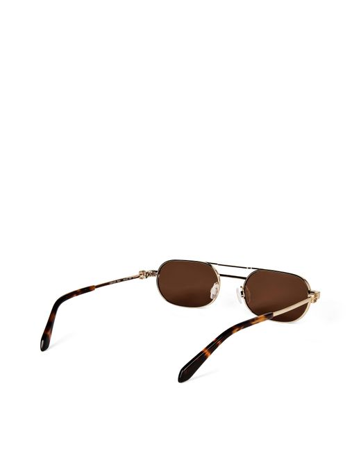 Off-White c/o Virgil Abloh Brown Vaiden Tinted Rectangle Sunglasses