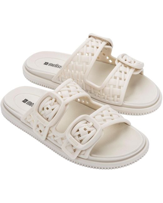 Melissa Metallic Possession Slip Flat Sandal