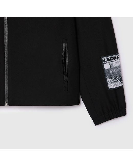 Lacoste Black Contrast Lined Track Jacket for men