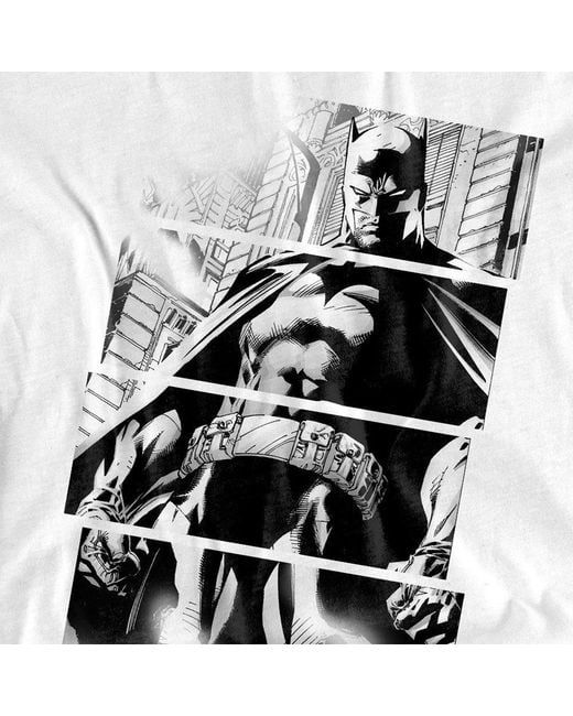 Batman White Panels Cotton T-Shirt for men