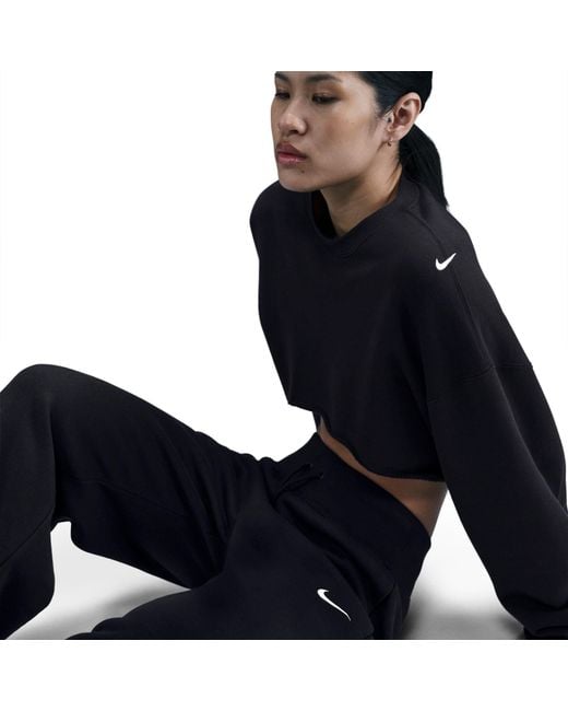 Nike Blue Sportswear Phoenix Fleece High-Waisted Wide-Leg Sweatpants