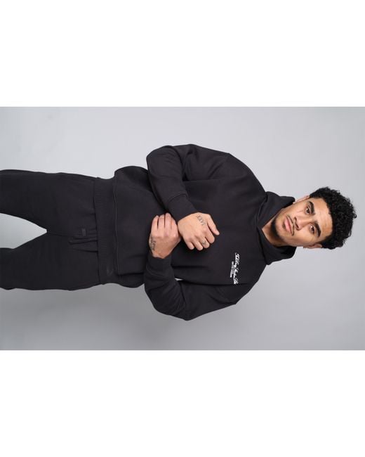 TELA CRUZ Black Studio Overhead Hoodie for men