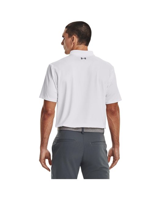 Under Armour White Performance Polo Shirt for men