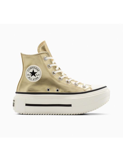 Converse Natural Chuck Taylor All Star Lif Platform Trainers
