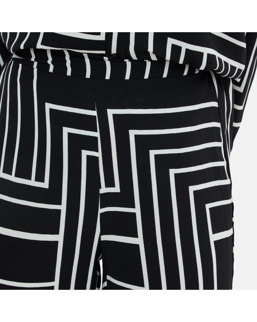 I Saw It First Black Printed Wide Leg Crepe Trouser