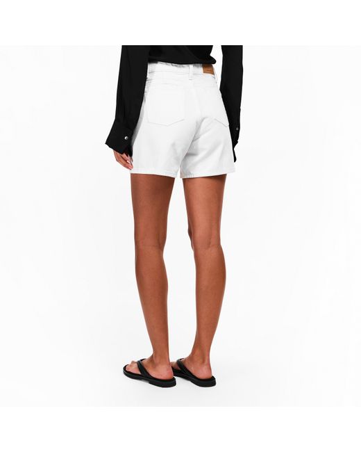 AMI White Ami Denm Shorts Ld61