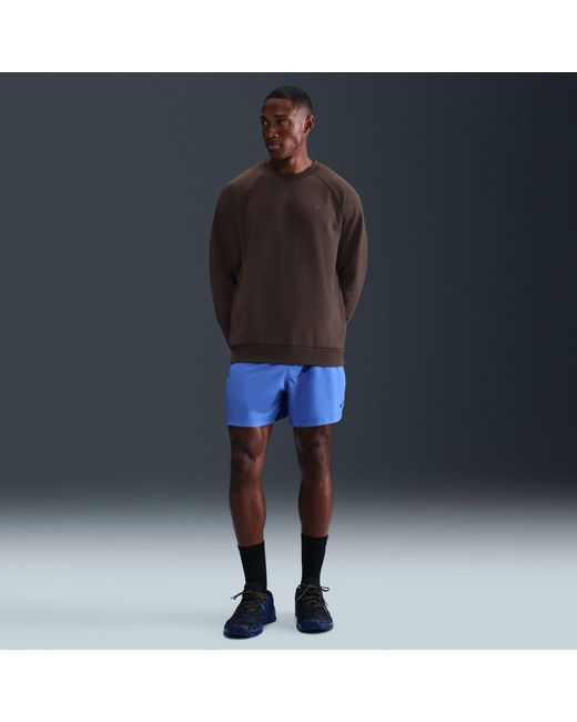 Nike Brown Primary Uv Long Sleeve Performance T-Shirt for men