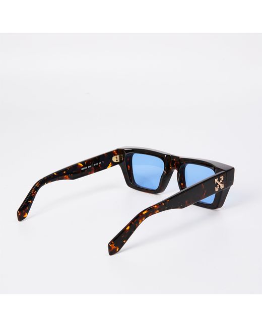 Off-White c/o Virgil Abloh Blue Oregon Square Sunglasses