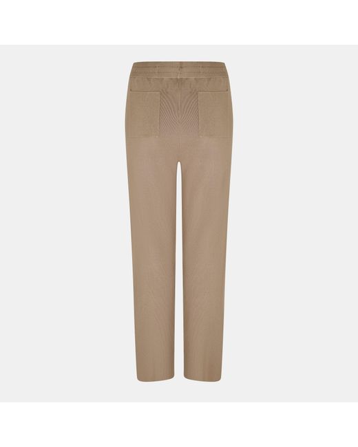 Jack Wills Natural Knitted Pin-Tuck Trousers