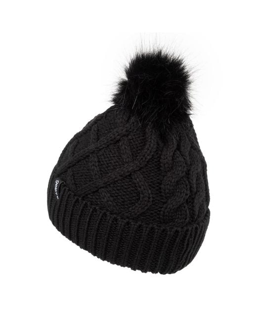 Gelert Black Cable Knitted Beanie