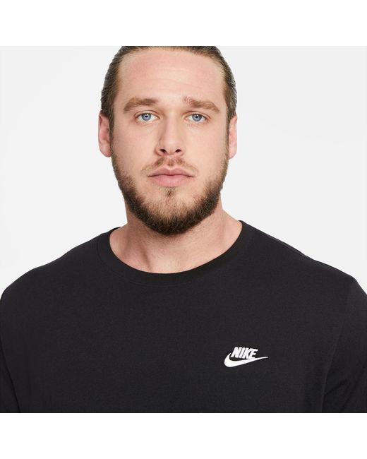 Nike Black Sportswear Club T-Shirt for men