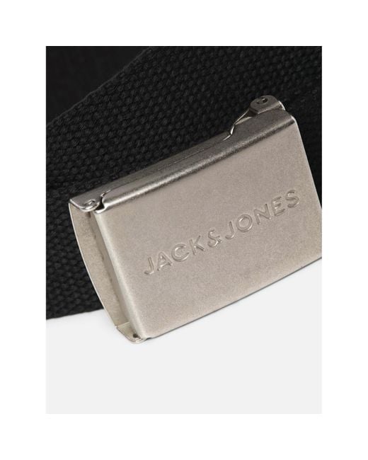 Jack & Jones Black London Woven Belt for men