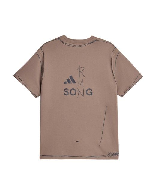 Adidas Brown Running Unitefit T-Shirt for men