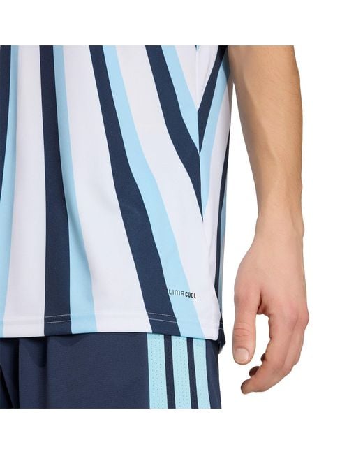 Adidas Blue Argentina 2026 Pre-Match Short-Sleeve T-Shirt for men