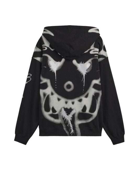 Y-3 Black Gfx Zip Hoody Sn64 for men
