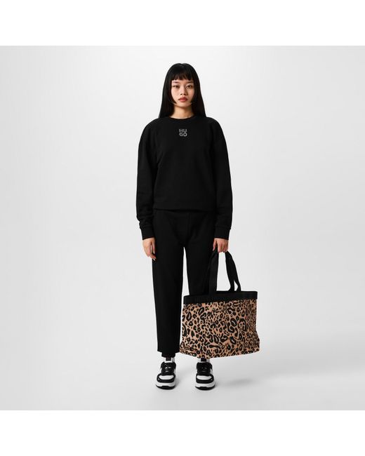 HUGO Black Becky Shopper Tote Bag