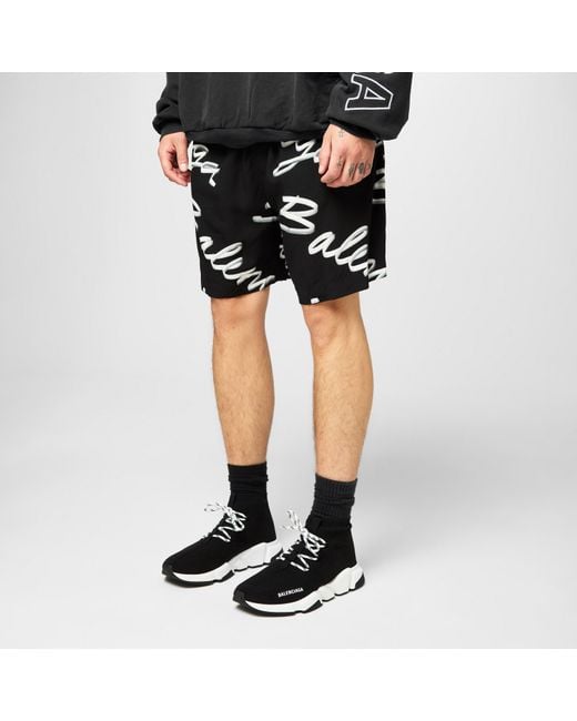 Balenciaga Black Speed Lace Trainers for men
