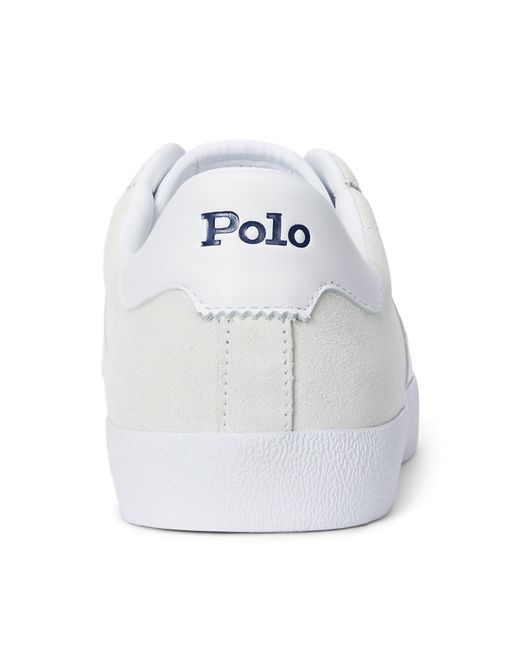 Polo Ralph Lauren White Court Vulc Low-Top Trainers for men