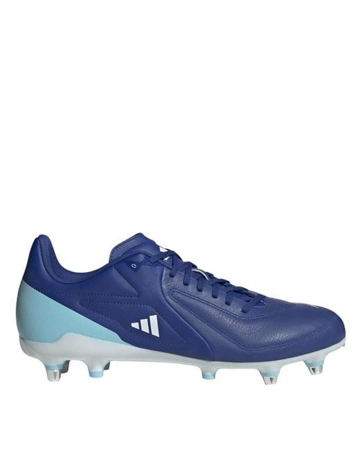 Adidas Blue Adizero Rs15 Elite Adults Soft Ground Rugby Boots for men