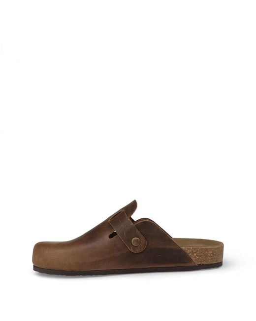 Jack Wills Brown Mule Sandals
