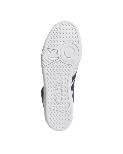 Adidas White Hoops 4.0 Mid Shoes for men