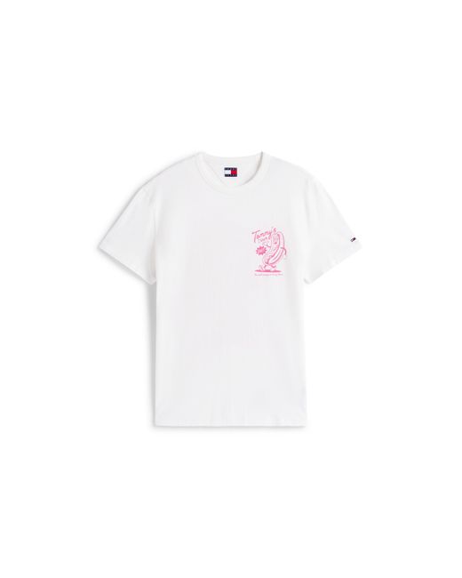 Tommy Hilfiger White Graphic T-Shirt for men
