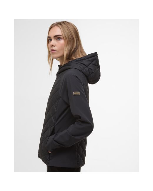 Barbour Black Dakota Quilted Sweatshirt