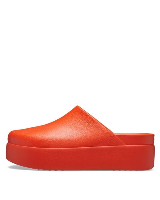 CROCSTM Red Dylan Platform Clogs