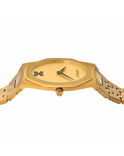 Off-White c/o Virgil Abloh Metallic On Time Watch for men