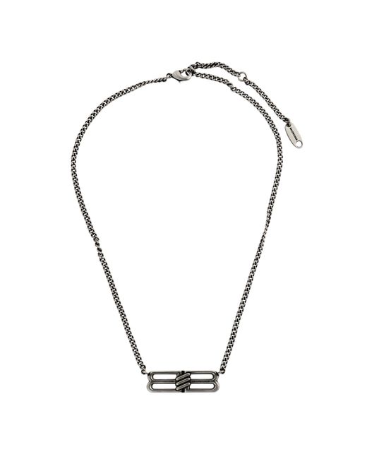 Balenciaga Black License Bb Necklace