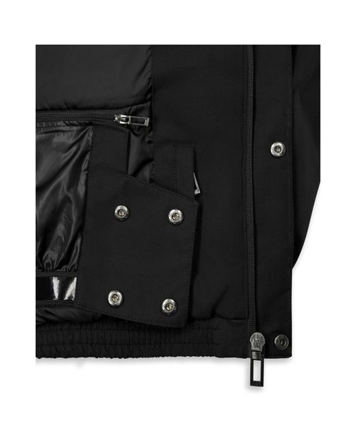 No Fear Black Oversized Ski Jacket for men