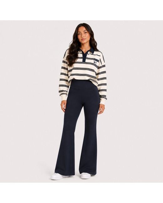 I Saw It First Blue Flared Jersey Trousers