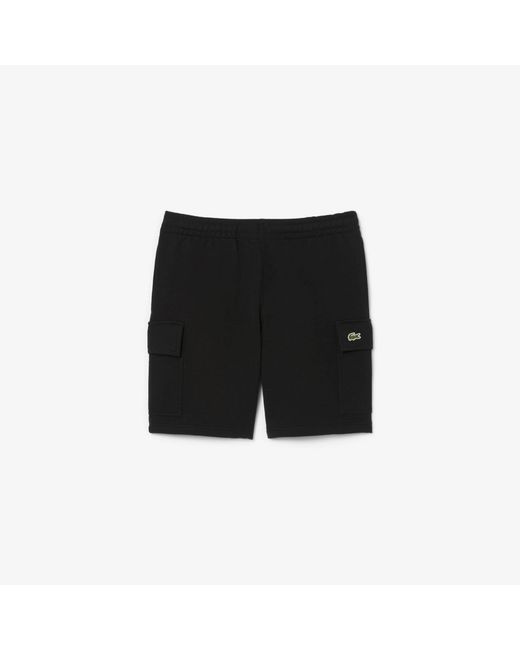 Lacoste Black Cargo Shorts for men