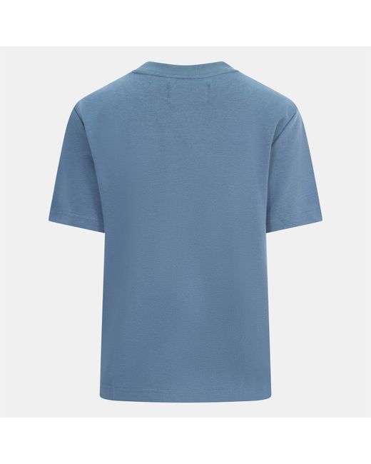 Blank Essentials Blue E College Cotton Short Sleeve Oversized T-Shirt