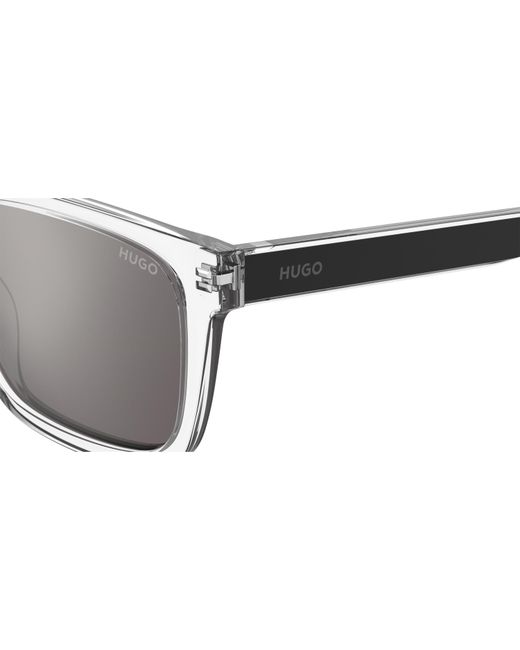 HUGO Metallic Round Sunglasses