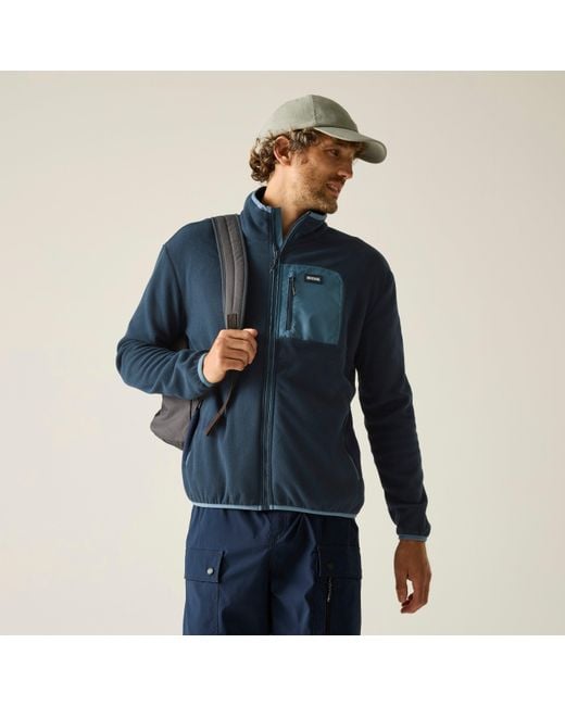 Regatta Blue Frankie Full Zip Fleece for men