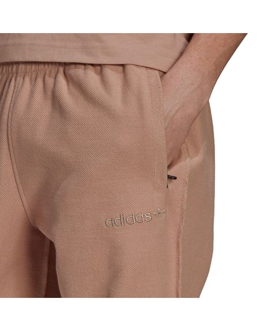 Adidas Originals Brown Loopback Closed Hem Jersey Joggers for men