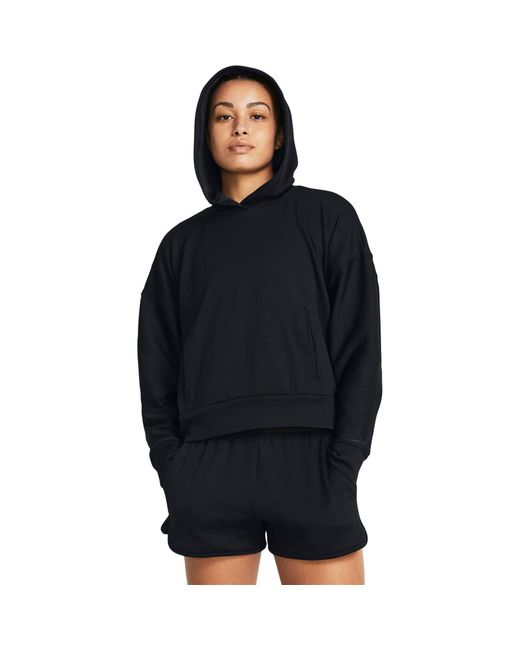 Under Armour Blue Journey Rib Over The Head Performance Hoodie