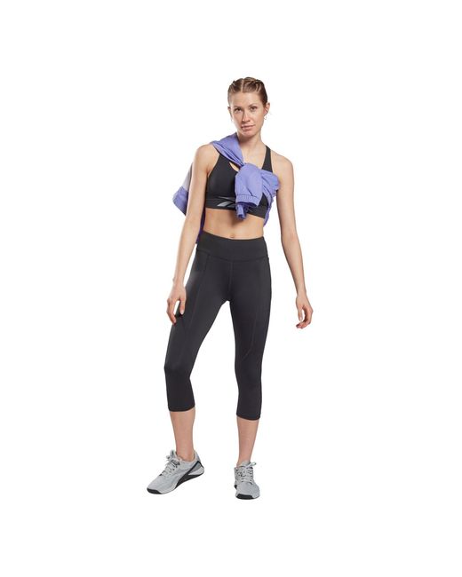 Reebok Gray Workout Ready Leggings