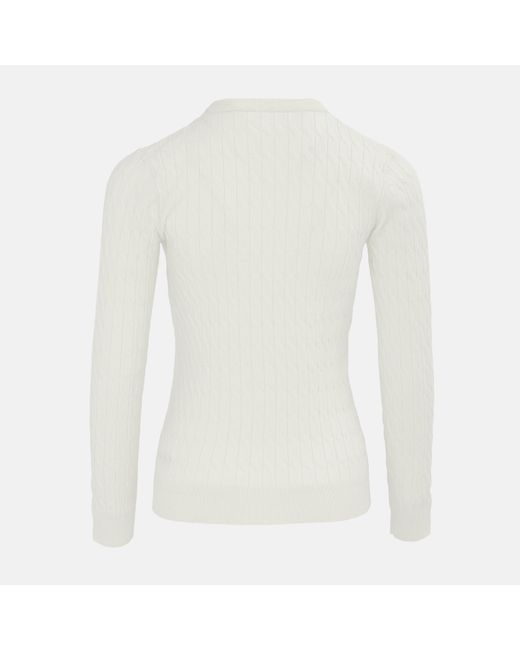 Miso White Baby Cable Jumper