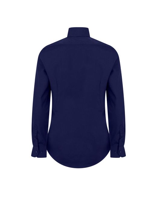 Twisted Tailor Blue Apsley Slim Shirt for men
