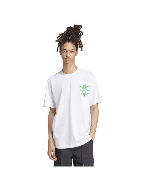 Adidas Originals White Q12 Street B T-Shirt for men