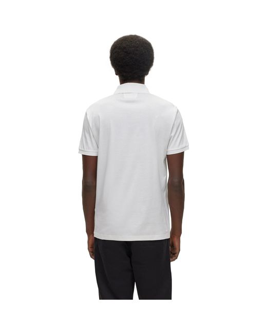 Boss White T Perry Short Sleeve Polo Shirt for men