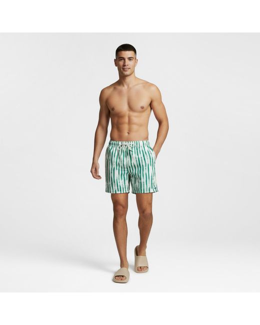Jack Wills Green Stripe Swim Shorts for men