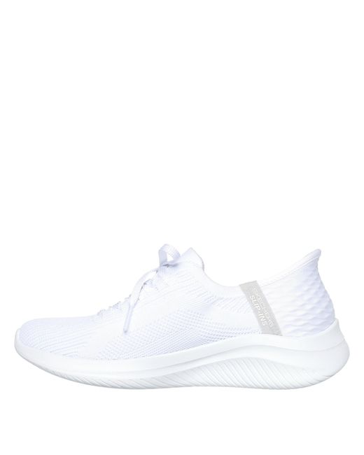 Skechers White Slip On Runners