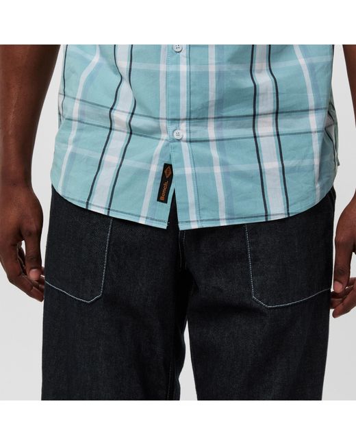 Bench Blue Giala Short-Sleeve Patterned Shirt for men