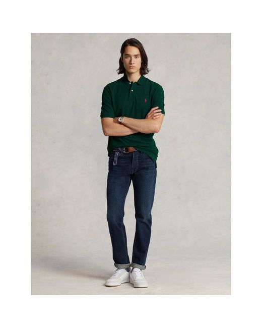 Polo Ralph Lauren Green Custom Slim Short Sleeve Shirt for men