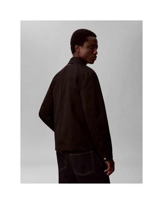Calvin Klein Black Coach Jacket for men